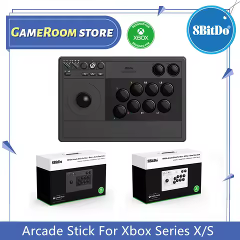 8BitDo Arcade Stick Microsoft Officially 2.4G with 3.5mm Audio Jack for Xbox Series X,Xbox Series S,