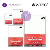 V-TEC WATERCOLOR PAPER HOT PRESS 300GSM A3 A4/ A5/ A6/