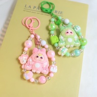 YS344 Keychain Cute Cartoon Pattern Miniature Can Choose (Random Hanging Beads)