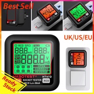 Digital Socket Tester Large Display RCD GFCI Voltage Detector Leakage Protection