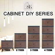 EAGLE BRAND BROWN COLOUR/Plastic Cabinet /kitchen cabinet/Almari/Almari Baju/Almari Serbaguna