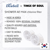 [Dewbell] Refill Chlorine Filter(set of 2) for Shower Ae MAX and MAX Vita - water sediment and chlorine filtration system from Korea