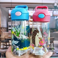 Baby Feeding Cup Kids Cartoon Animal Training Drinking Cups with Handle Children Straw Drinking Cup Bottle