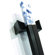 porcelain 4 Season-Flowers design | Ebony Wood Chopsticks and Holders Dining Set