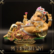 Ganesha Statue In A Happy Posture 16x25 Cm Resin Work Casting 5 Inches Authentic Indian Camp To Incr