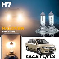 Proton Saga FL / FLX Headlamp Light Bulb H7 12 Volt 55 Watt / Fog Lamp Spotlight H3 bulb (2 Pcs)