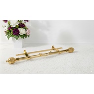 Double Curtain Rod Full Set Iron Curtain Pole Two Layer 1 2 3 4 Meters 250 300 350 400 Cm