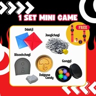 Squid Game Mainan Tradisional Anak Korea/Minigame Squidgame/Squidgame 2 Korean Gonggi Ddakji Dalgona