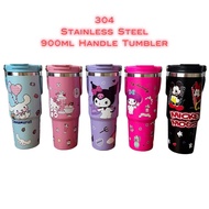 Mug Handle Tumbler 900ml 304 Stainless Steel Handheld Thermos Insulated Vacuum  Hot or Cold Mug