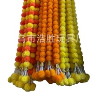Indian Wedding Decoration Garland Flower String Mexican Day of the Dead Halloween Plastic Garland Ma