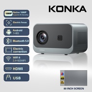 【Konka】C1Pro 4K Projector 1080P Home Projector with Electric Focus and Built-in WiFi/Bluetooth for P