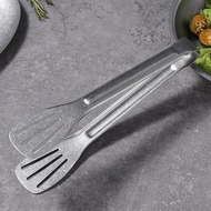Retro 304 Stainless Steel Barbecue Multifunctional Tongs Restaurant Bread Tongs Thickened Fried Fish