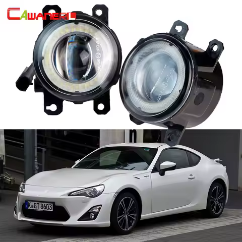 2 X Car Front Bumper LED Fog Light Assembly Angel Eye DRL Daytime Running Light 30W For Toyota GT86 