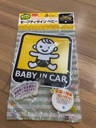 日本大創BABY IN CAR標語立牌