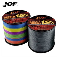 JOF 12 Strands Braided Fishing Line 100M/300M PE Fishing Line For Freshwater/Saltwater Max Drag 18Lb