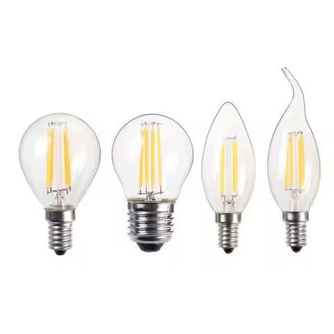 G45 C35 C35L LED Filament Bulb AC220V 2W 4W 8W 12W Edison LED Lamp E27 E14 Candelabra Light Bulb For