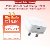 Baseus 20W PD USB-C Fast Charger for Phone Pad Samsung Galaxy Google Pixel Support PD3.0 QC3.0