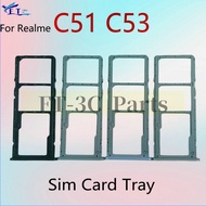 For Realme C51 C53 Sim Card Tray Slot Sim Card Holder Replacement Parts