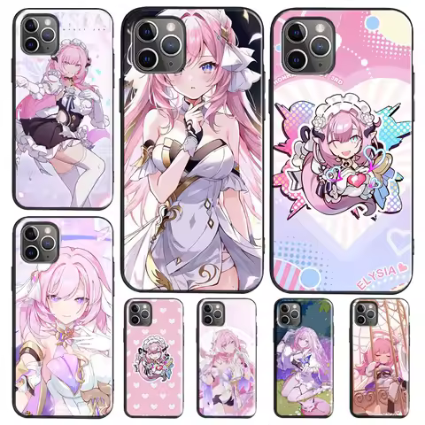 Elysia Honkai impact Case For Xiaomi Redmi Note 14 13 12 11 10 15 Pro Plus Redmi 15 C 13C 10C 12C 14