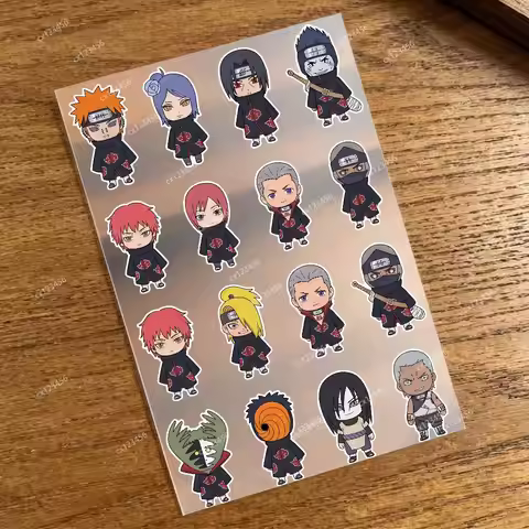 Anime Naruto Akatsuki Itachi Car Reflective Sticker Multi‑Use Safety Decal for Motorcycle Bicycle He