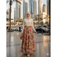 SKIRT WANITA / SKIRT TUTU FLORAL ENGLISH COTTON FROM BANGKOK KOD 555