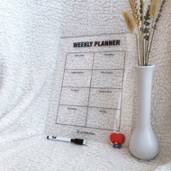 Acrylic PLANNER | Weekly planner