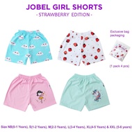 Jobel Shorts Girl Strawberry Edition Shorts 0-5yrs - 0-1yrs NB