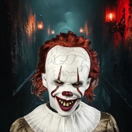 Tudung Kepala Seram Cosplay Halloween Badut Bercahaya Badut Kebangkitan Badut Badut Kebangkitan Baru