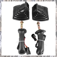 [Z F L U] 2Pcs L+R 3 Buttons Excavator Joystick Assy Handle Gears with Dust Cover for  Doosan  DX150