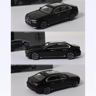 TSM MINI GT 1: 64 BMW 7 Series BMW i7 eDrive50 Black Alloy Car Model 802