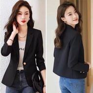 jacket for women korean style french black coat for woman blazer formal attire blazer for woman plus