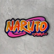 Naruto Logo Anime Sticker | Anime Hologram Sticker size 9 cm