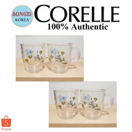 CORELLE Coordinates Glass Mug 375ml 4 Piece Set Pastel Bouquet