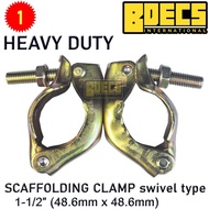 ♞Scaffolding Clamp Swivel Type 1-1/2 (48.6mm x 48.6mm) heavy Duty 1set BDECS