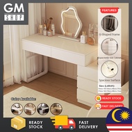 GMshop 130cm/170cm Modern Dressing Table Side Cabinet Without Mirror Bedside Makeup Space Saving Com