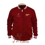 Arsenal Ucl Jacket Embroidered Logo Men Women Varsity Jacket