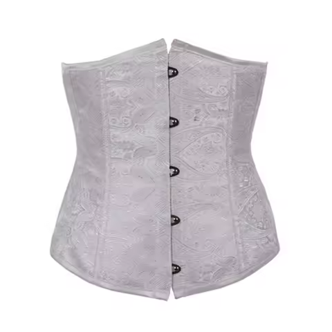 New Palace Floral Push Up Boned Bustier Women Shaping Bottoming Girdle Corset Jacquard Abdomen Girdl