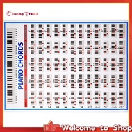 【Chuangtfx03】Piano Chords Chart Key Music Graphic Exercise Poster Stave Piano Chord Practice Chart 8