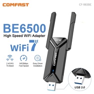 COMFAST COMFAST WiFi7 USB Adapter BE6500 2.4G&5.8G&6GHz Wireless Network Card 802.11be 6500Mbps Free