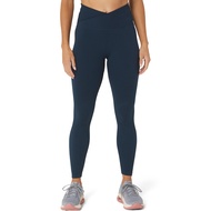 ASICS :  WOMEN NAGINO SEAMLESS TIGHT WOMEN TRAINING ผู้หญิง กางเกงวิ่งรัดรูป ของแท้  FRENCH BLUE