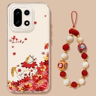 Lucky Flower Horse Suitable OnePlus 15 Phone Case New Style 1Plus 13T Transparent Shock-resistant 12