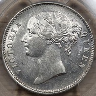 PCGS MS62 1840年英屬印度1盧比老銀幣 | 維多利亞女王年輕頭像 爆原廠車輪強底光 老銀洋 Rupee