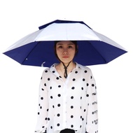 Anti-UV Protect Umbrella Hat Rainproof Head Umbrella Outdoor Folding Umbrella Hat Fishman Hat Topi P