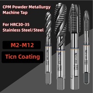 1PC CPM Powder Metallurgy Tap TICN containing machine tap Spiral Fluted Tap M2-M12 Metric Machine Sc