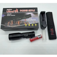 chainashop7 ไฟฉายพกพา ไฟฉายแรงสูง JX-101Bไฟฉายแบบซูม POWER STYLE 38000 W