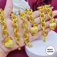 NEW 24K Gold Plated Gold File Bracelet Titanium Gold Bangkok Gold 2025 A16