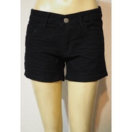 JEANS Shorts Women's Stretch Fabric Black MEDIA (PG17)