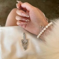 Chrome*Hearts New Co-branded Cross Pearl Bracelet Beads