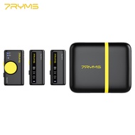 7RYMS iRay DW10 Wireless Microphone System with 1 Receiver + 2 Microphones + 1 Charging Case 200M Tr