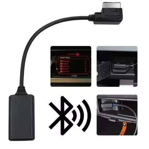 1pc Bluetooth Music Interface AUX Audio Cable Adapter For Audi AMI Multimedia Q5 A5 A7 R7 S5 Q7 A6L